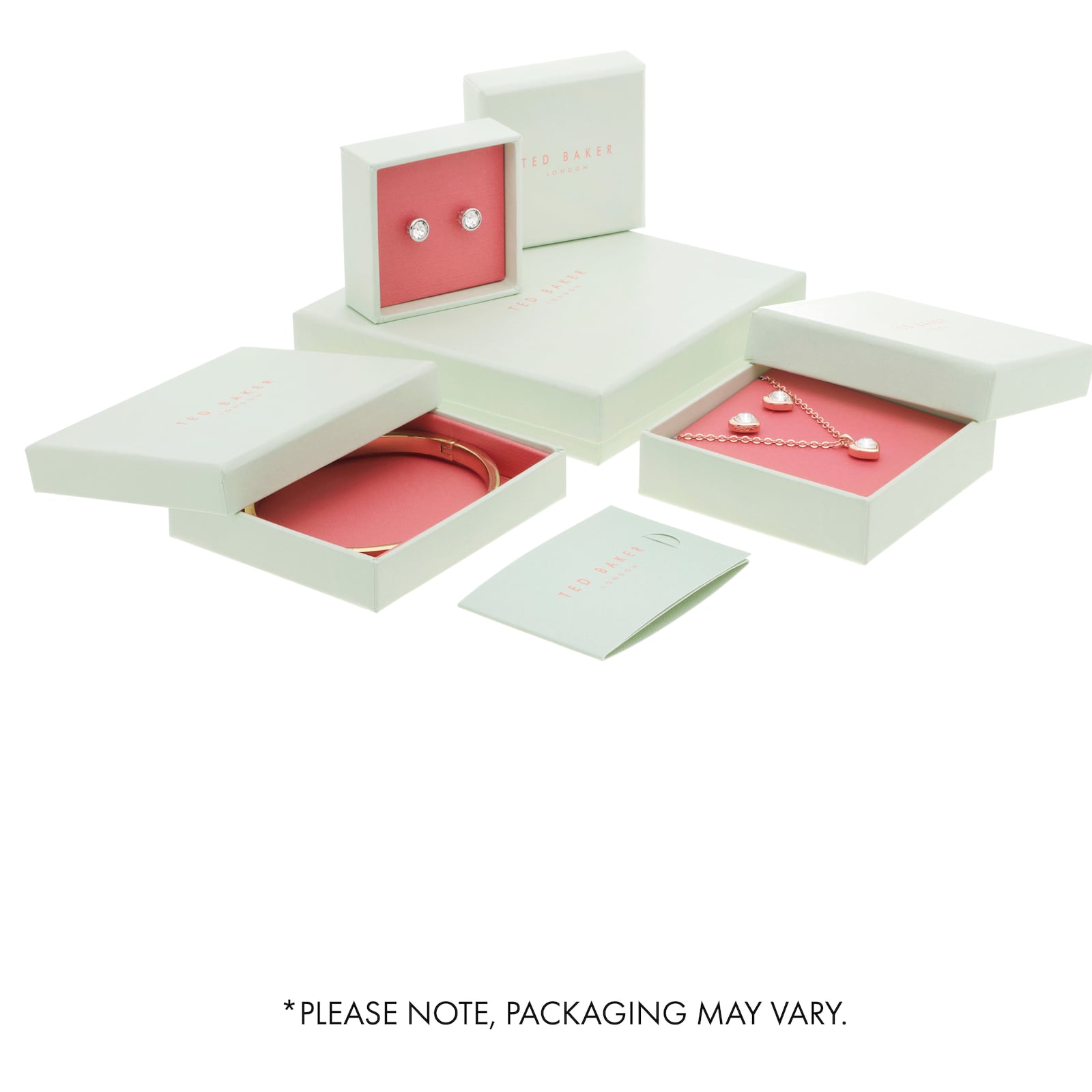 Ted Baker SINALAA Silver Coloured Crystal Huggie Earrings